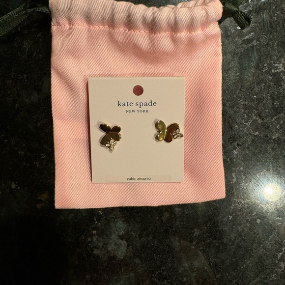 Kate Spade Cubic Zirconia Butterfly Earrings - Picture 4 of 7